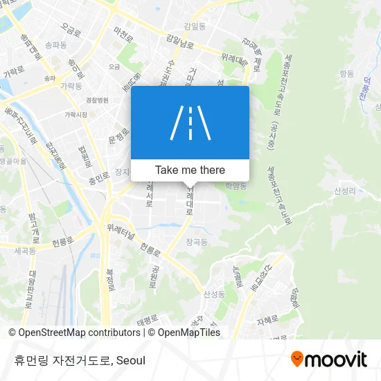 휴먼링 자전거도로 map