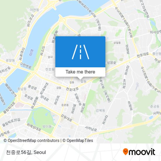 천중로56길 map