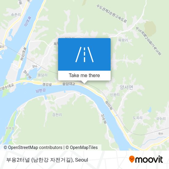 부용2터널 (남한강 자전거길) map