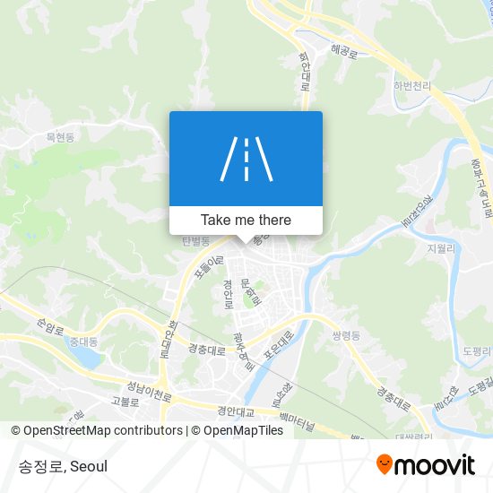 송정로 map