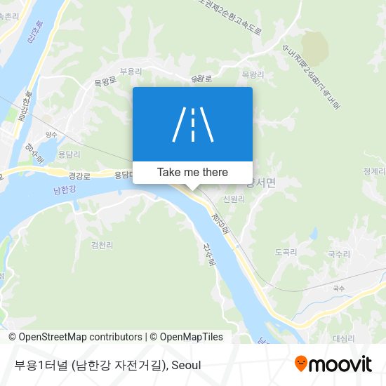 부용1터널 (남한강 자전거길) map