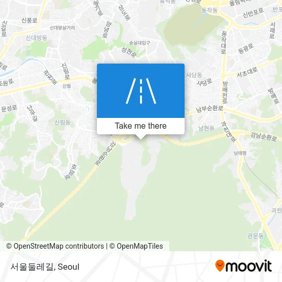 서울둘레길 map