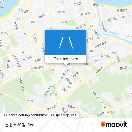 논현로30길 map