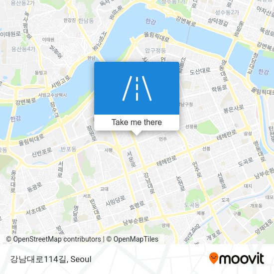 강남대로114길 map