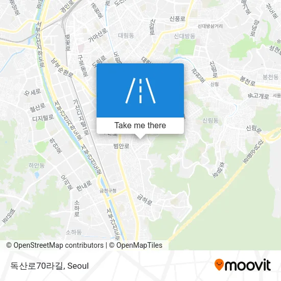 독산로70라길 map