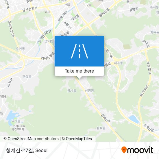 청계산로7길 map