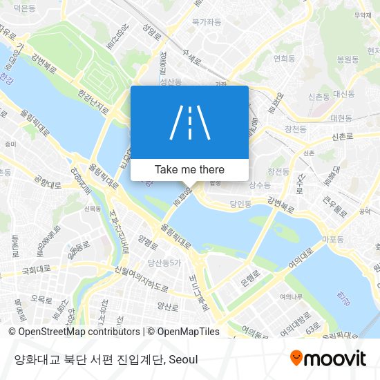 양화대교 북단 서편 진입계단 map