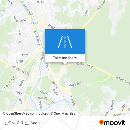 삼막지하차도 map