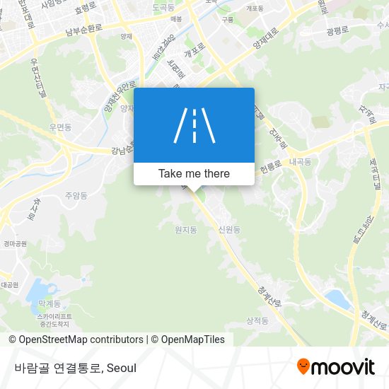 바람골 연결통로 map