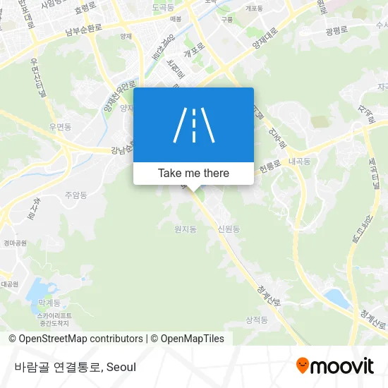 바람골 연결통로 map