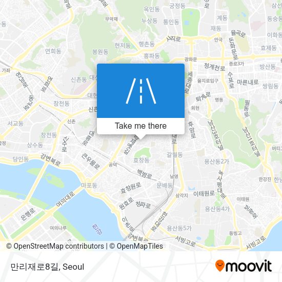 만리재로8길 map
