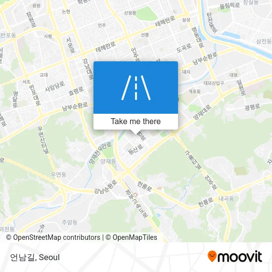 언남길 map