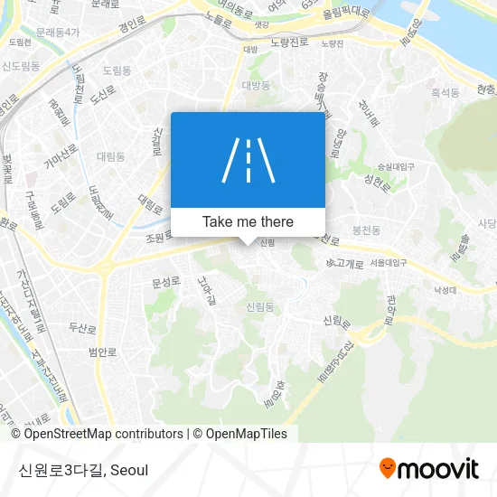 신원로3다길 map
