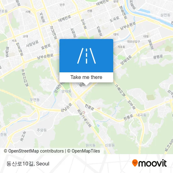 동산로10길 map