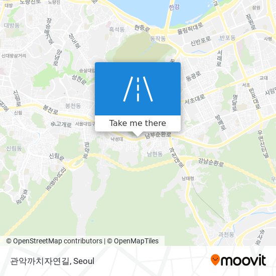 관악까치자연길 map