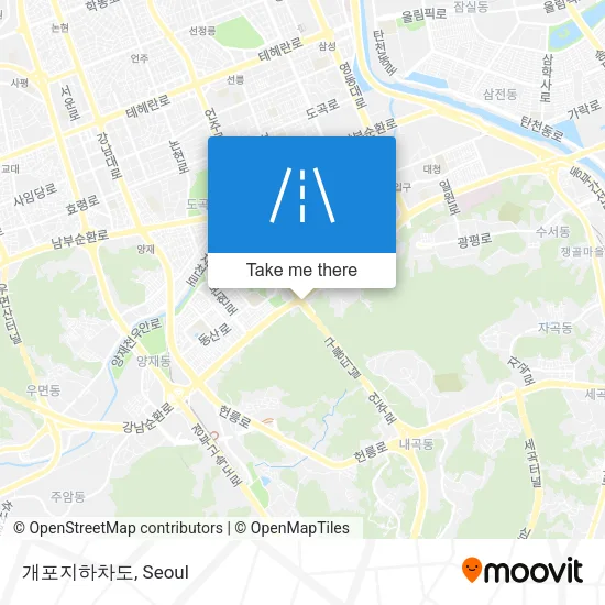 개포지하차도 map