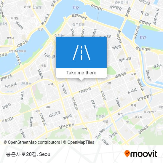 봉은사로20길 map