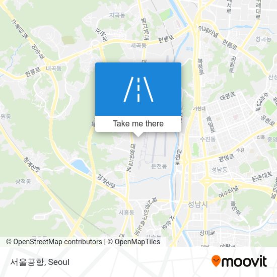 서울공항 map