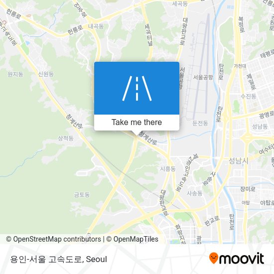 용인-서울 고속도로 map