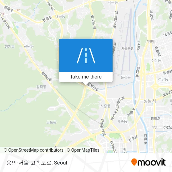 용인-서울 고속도로 map