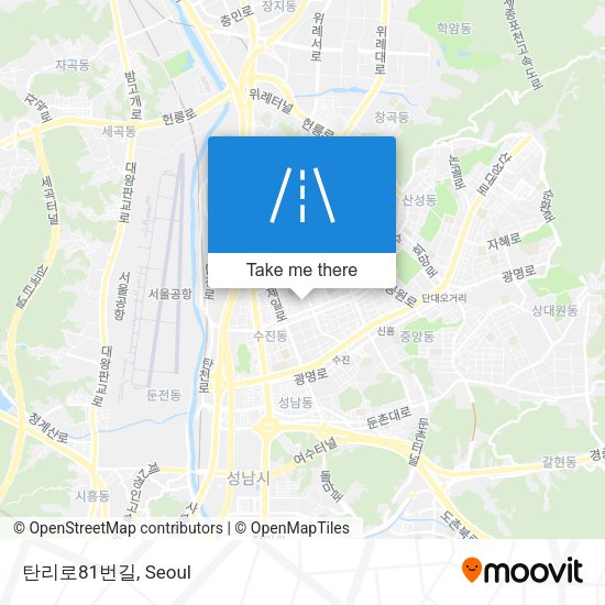 탄리로81번길 map
