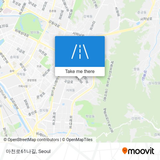 마천로61나길 map