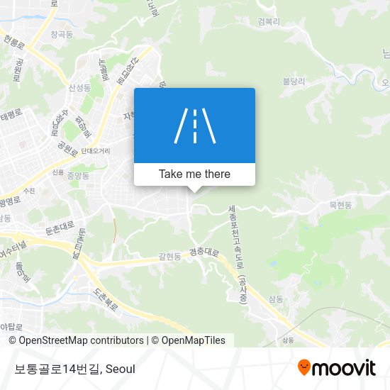 보통골로14번길 map