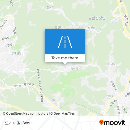 모개미길 map