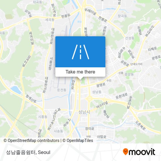 성남졸음쉼터 map