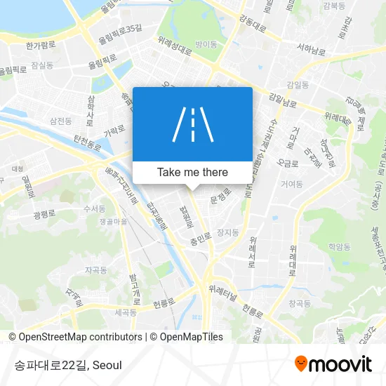 송파대로22길 map