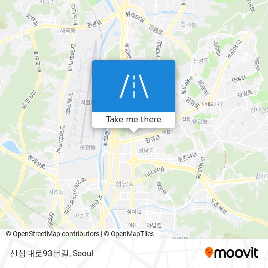 산성대로93번길 map