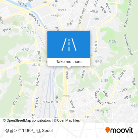 성남대로1480번길 map