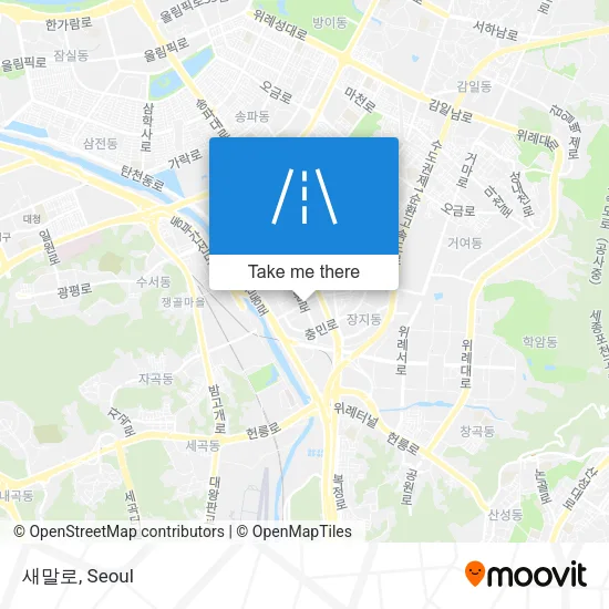 새말로 map