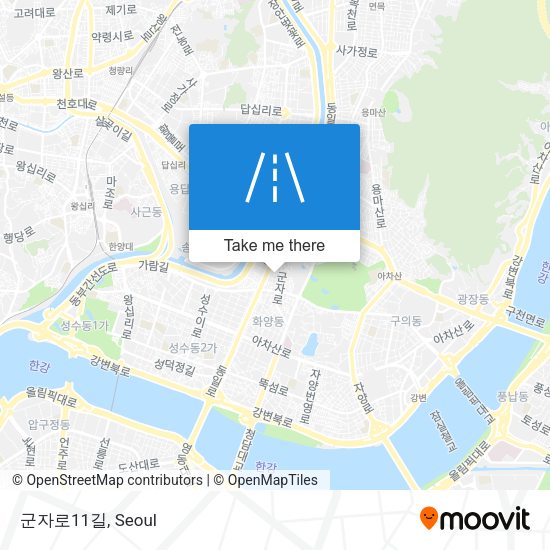 군자로11길 map