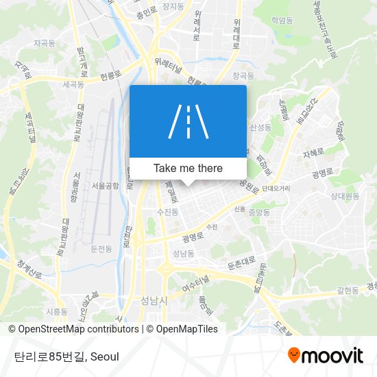 탄리로85번길 map