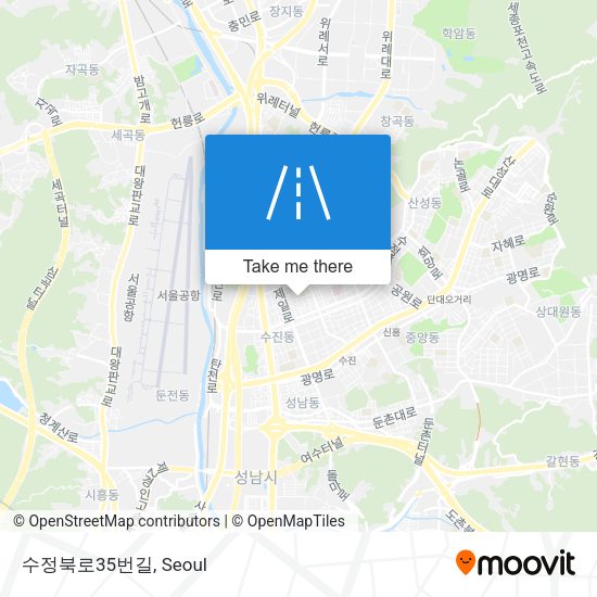 수정북로35번길 map