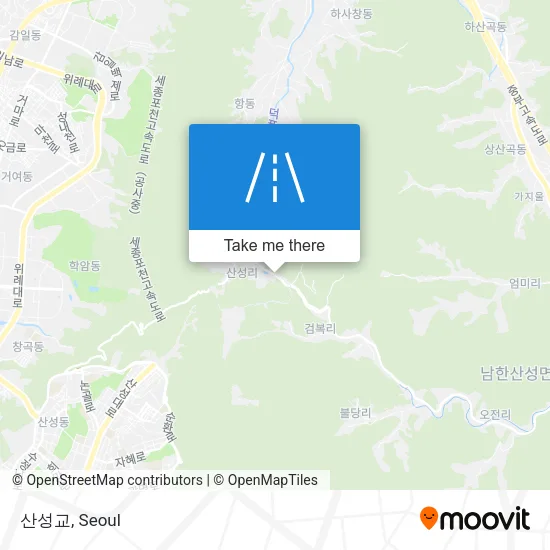 산성교 map