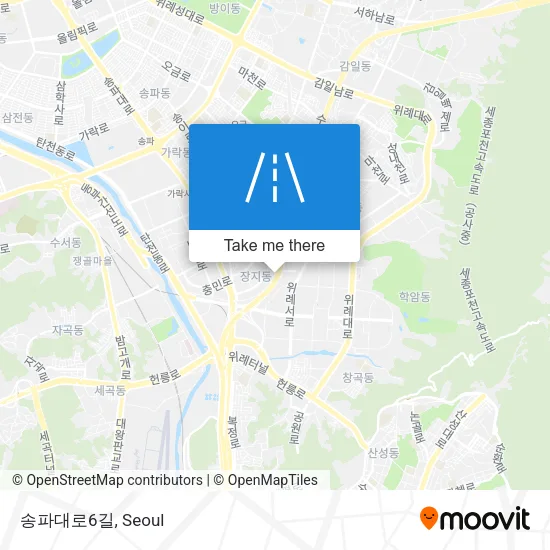 송파대로6길 map