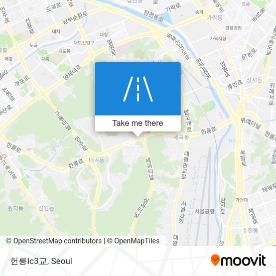 헌릉Ic3교 map