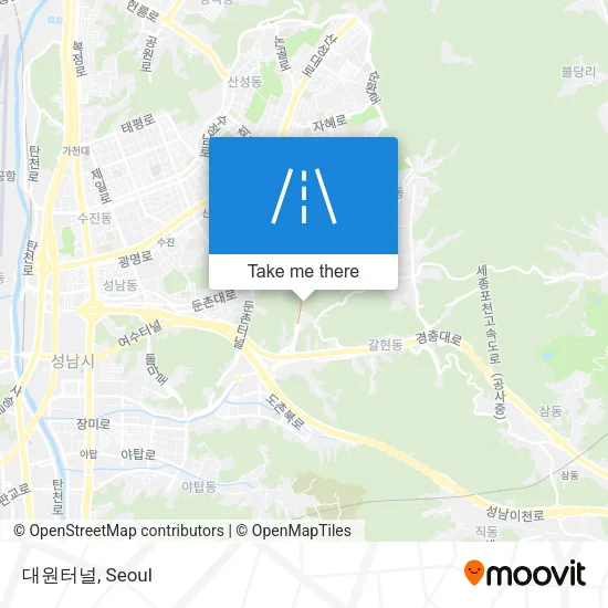대원터널 map
