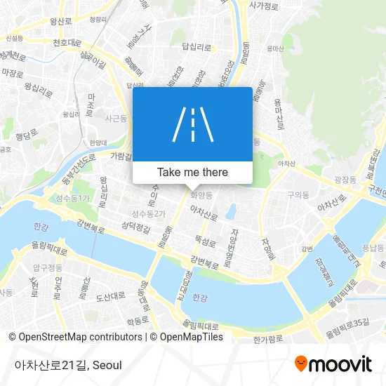 아차산로21길 map