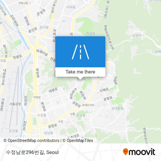 수정남로296번길 map