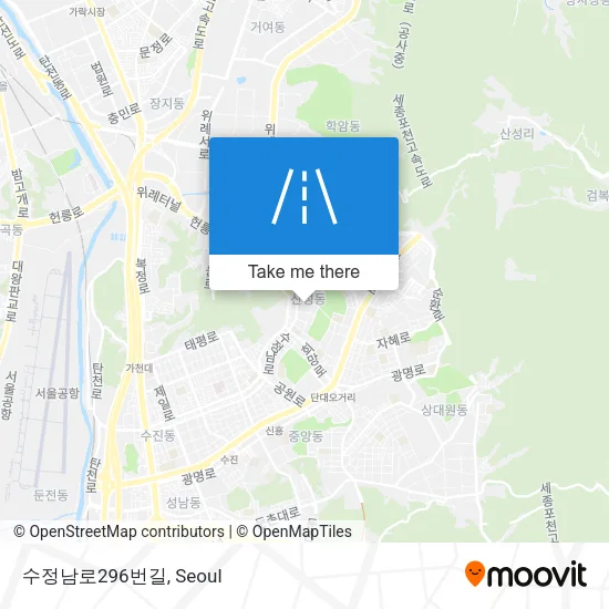 수정남로296번길 map