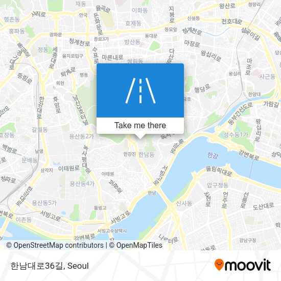 한남대로36길 map