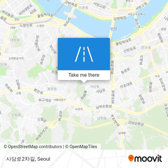 사당로2차길 map