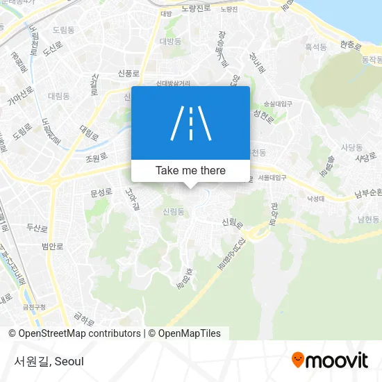 서원길 map