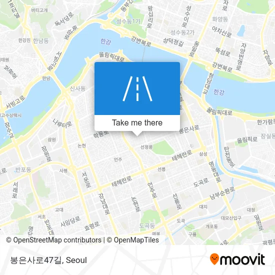 봉은사로47길 map