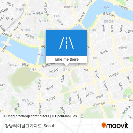 강남터미널고가차도 map