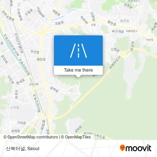 산복터널 map