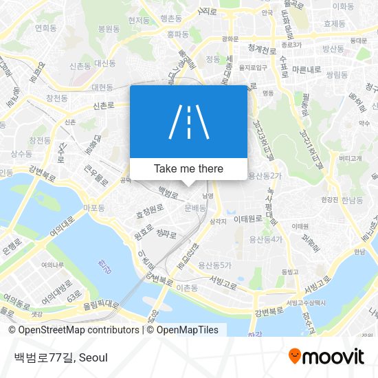 백범로77길 map